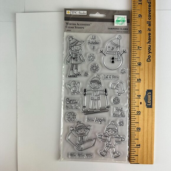 Recollections & TPC Studio Winter Wonderland & Activities Clear Stamps Bundle - Picture 2 of 3